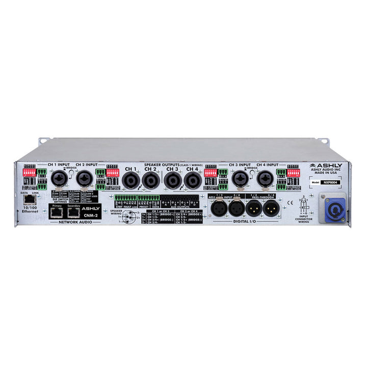 Ashly nXp Series NXP8004 4-Channel 800W Power Amplifier with Programmable Outputs & Protea Software Suite