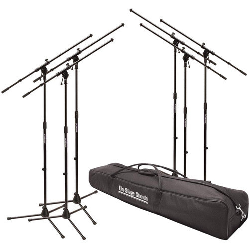 On-Stage MSP7706 - Euroboom Microphone Stand with Bag (6 Stands)