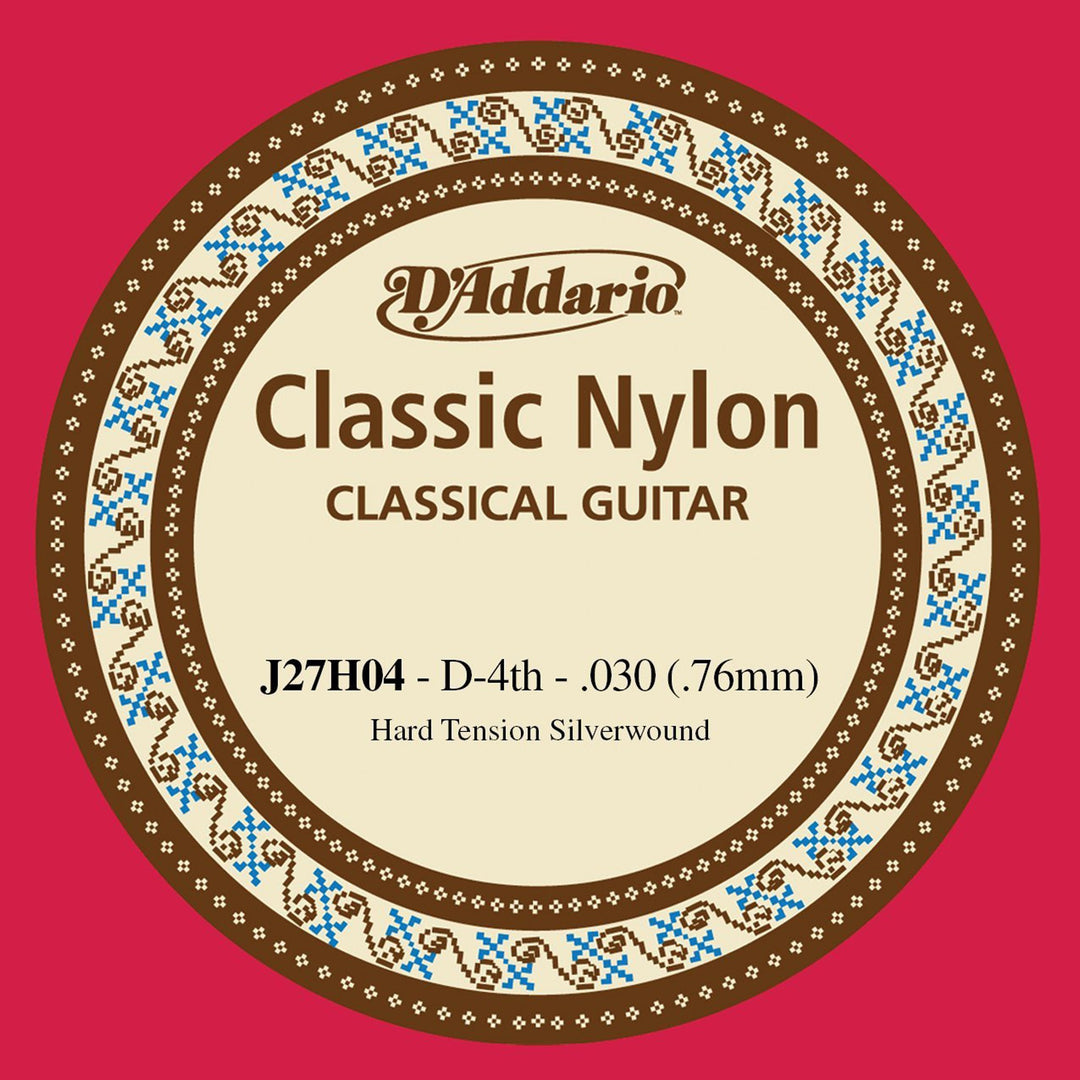 D'Addario J27H04 - SNGL SILVER 030/J27 4TH HARD