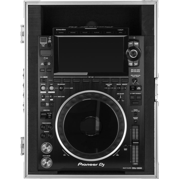 Odyssey FZCDJ3000 Flight Zone Case for Pioneer DJ CDJ-3000 - Silver and Black