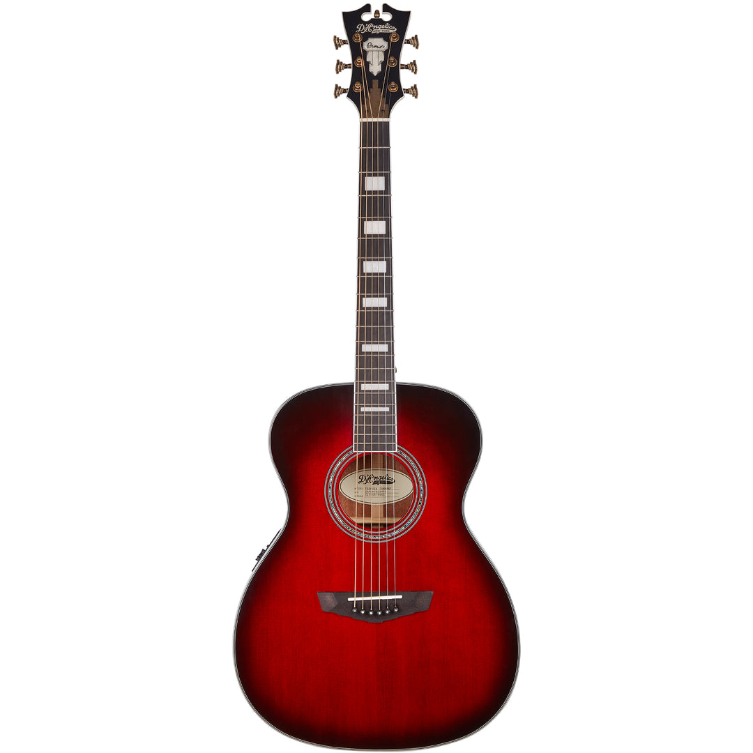 D’Angelico Premier Tammany Acoustic Guitar - Translucent Black Cherry Burst