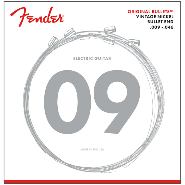 Fender Guitar Strings Original Bullet Pure Nickel w/ Bullet Ends - .009-.046