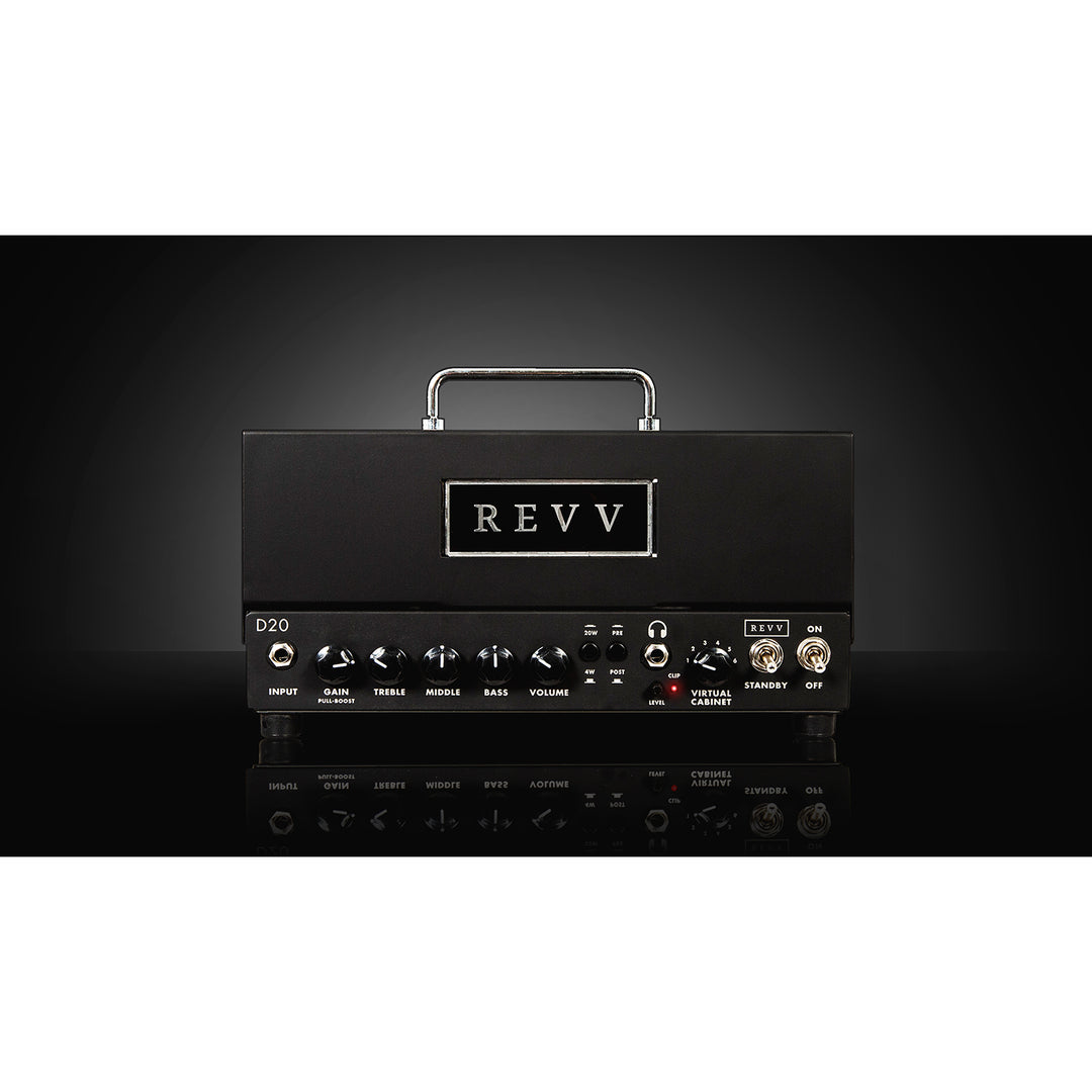 Revv D20 Tube Guitar Amplifier Head 20/4-Watt - Black