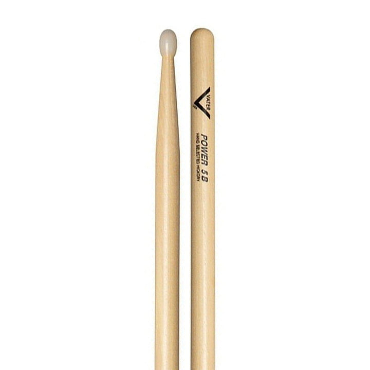 Vater VHP5BN - Vater American Hickory Power 5B Nylon Tip Drumsticks