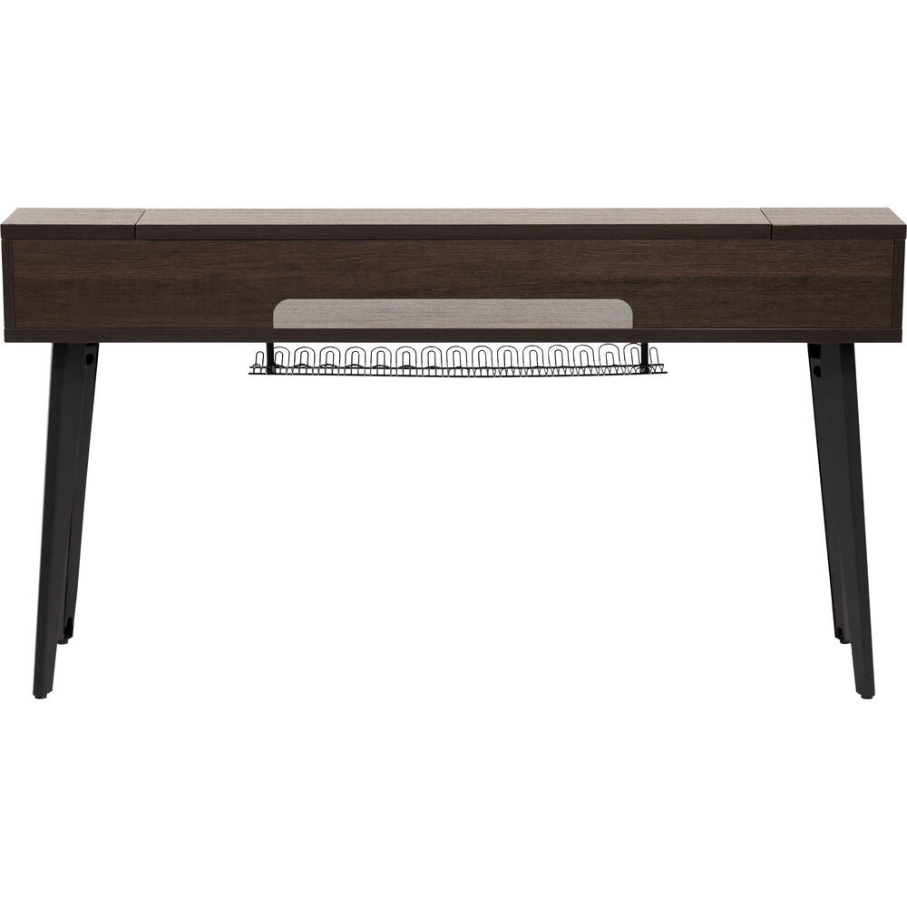 Gator Elite Furniture Series 88-Note Keyboard Table - Dark Walnut