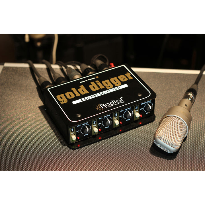 Radial Gold Digger 4-Channel Mic Selector