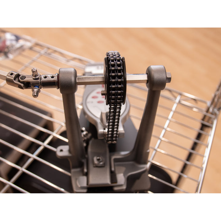 Pearl P-2052C Eliminator Twin Pedal, Chain Drive, w/Case