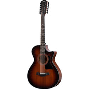 Taylor Guitars 362ce, West African Crelicam Ebony Fretboard, Expression System ® 2 Electronics, Venetian Cutaway with Taylor Deluxe Hardshell Brown Case