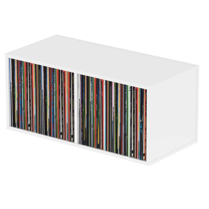 Glorious Record Box 230 Vinyl Storage (Holds 230 Records) - White