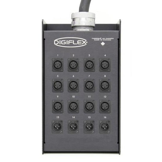 Digiflex DE12-4X-125 - 125 Foot 12/4 Channel Snake with XLR Returns