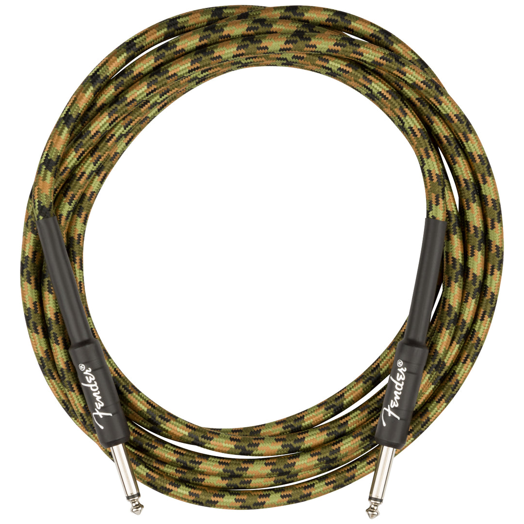 Fender Professional Series Instrument Cable Straight/Straight 18.6 - Woodland Camo