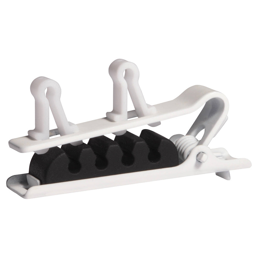 Shure White Dual Tie Clip (3 Pack) for DuraPlex Microphones