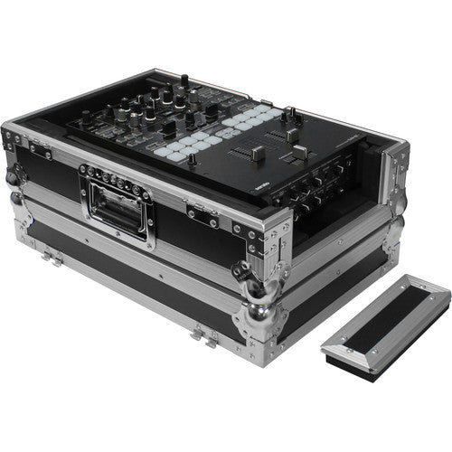 Odyssey Universal 10'' Flight Zone DJ Mixer Case (Black & Chrome)