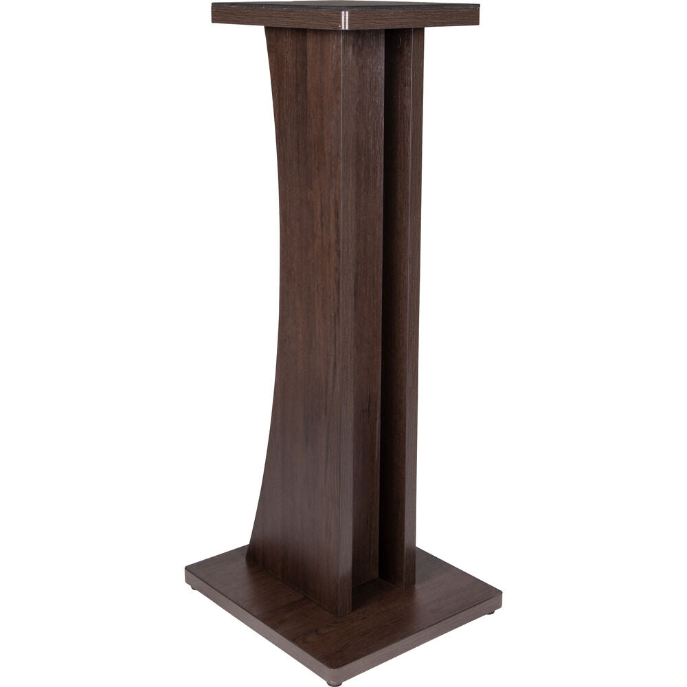 Gator Frameworks Elite Series Studio Monitor Floor Stand (Single) - Walnut Brown