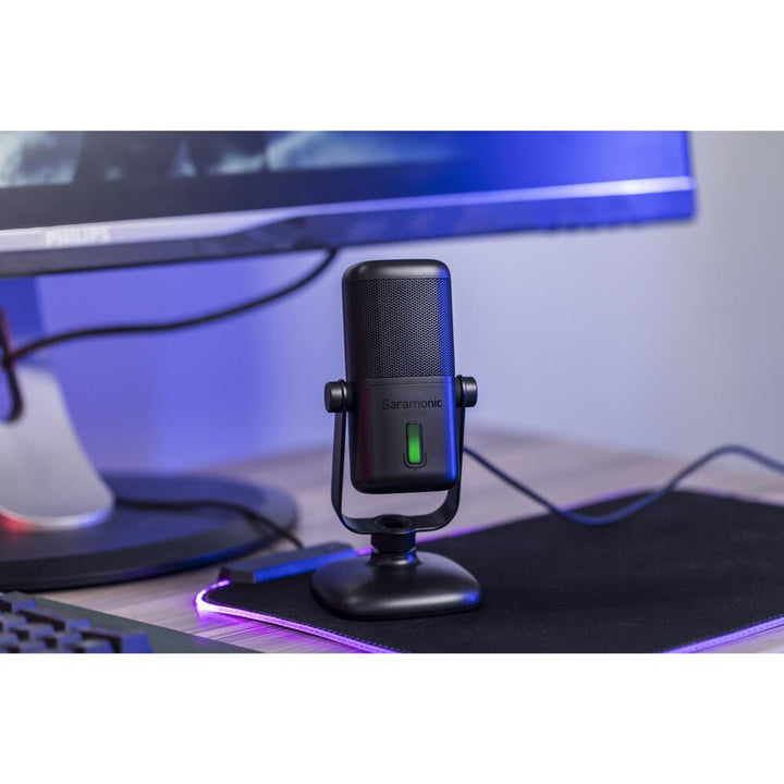 Saramonic SR-MV2000 Large-Diaphragm Cardioid USB Microphone for Computers and USB Type-C Mobile Devices