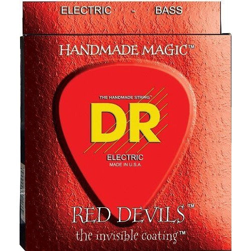 DR Strings RDB-40 (Light) - RED DEVILS  - RED Coated Bass: 40, 60, 80, 100