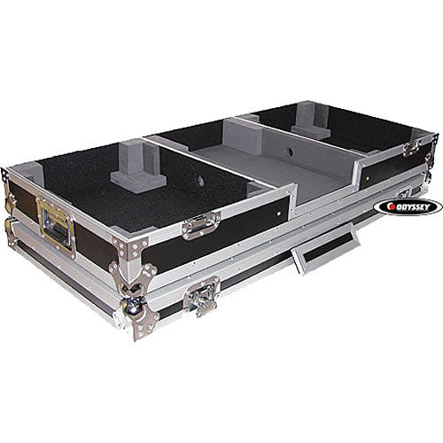Odyssey FZBM12W Flight Zone 12'' Mixer Battle Mode Turntable Coffin with Wheels