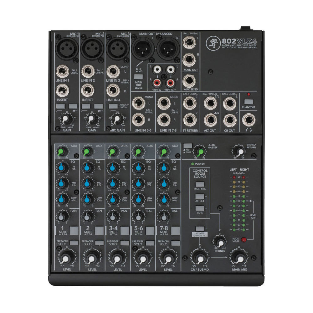 Mackie 802-VLZ4 Live Sound 8-Channel Mixer (RENTAL) – Music City
