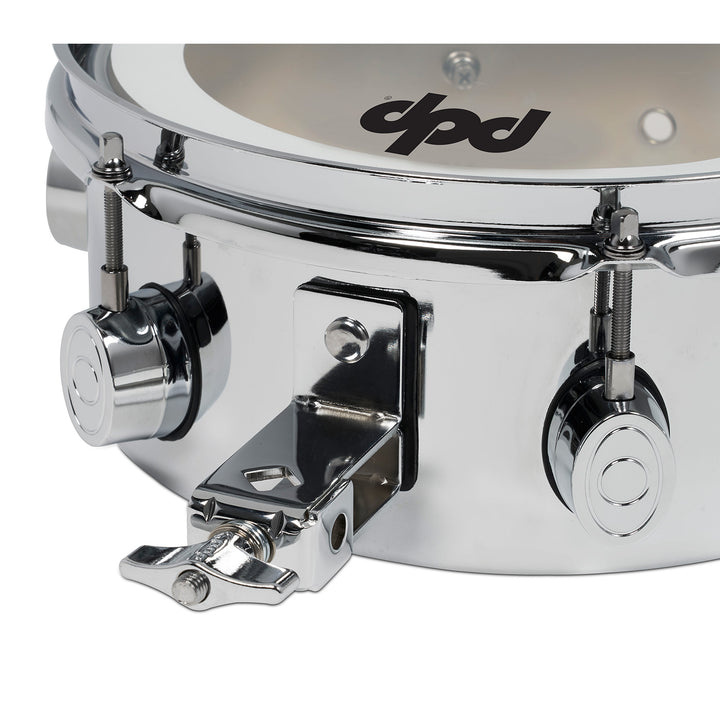 PDP Mini Timbale 4x10 Chrome Over Steel w/ Chrome Hardware