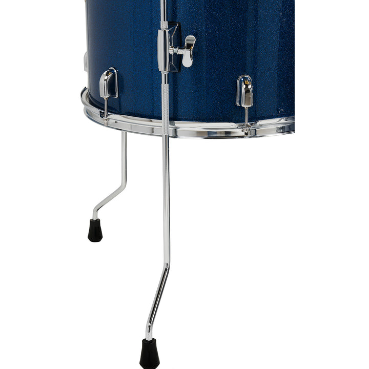 PDP Center Stage 5-Piece Complete Drum Kit w/ Hardware, Cymbals & Throne (7x10, 8x12, 12x14F, 14x20, 5x14 Snare) - Royal Blue Sparkle