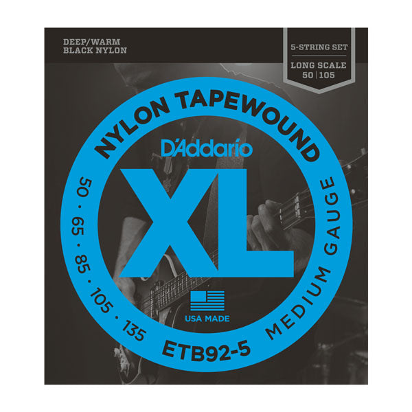 D'Addario ETB92-5 - SET BASS TPEWND 50-135 LNG 5ST