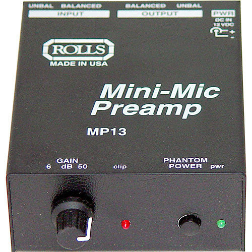 Rolls MP13 Mini Single CH Mic Preamp