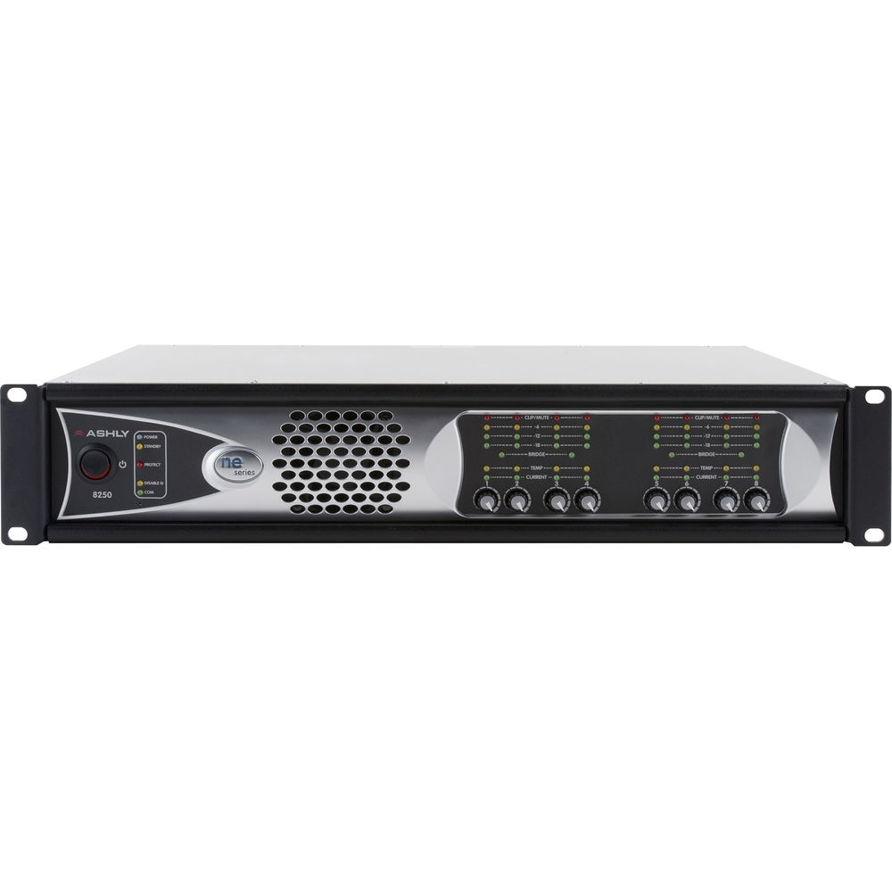 Ashly ne8250.25 amplifier plus OPDante and OPDAC8 Option Cards