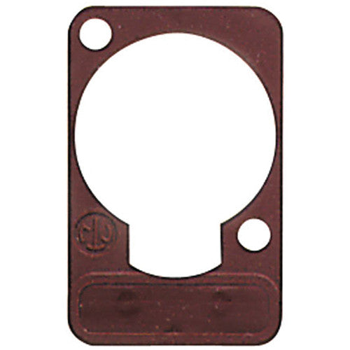 Neutrik DSS-1 - Brown Lettering Plate for D Size Knockouts