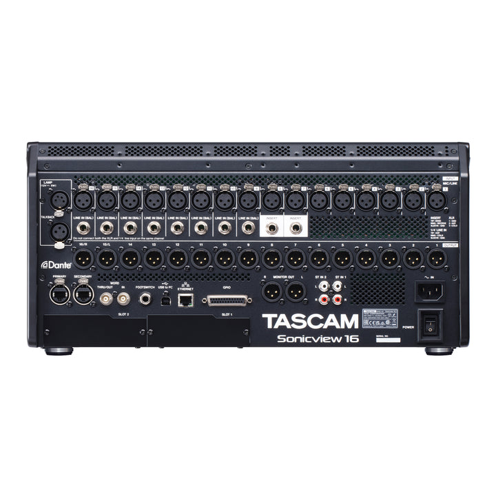 TASCAM VIEW (Visual Interactive Ergonomic Workflow) 16 Input Digital Mixing System