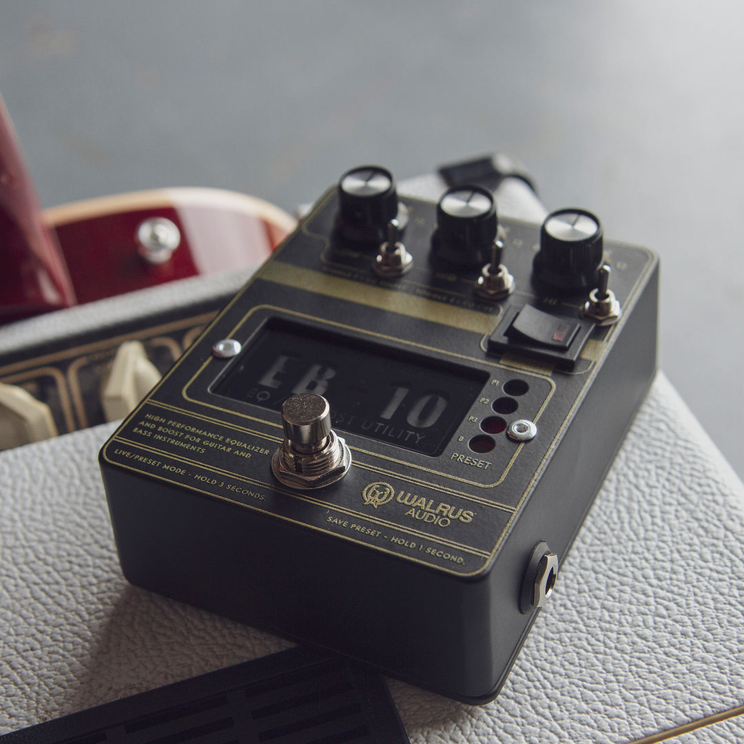 Walrus Audio EB-10 Preamp EQ Boost Guitar Effect Pedal - Black