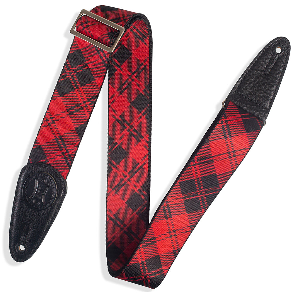 Levy’s MSSPLD8-RED Lumberjack Icon Guitar Strap