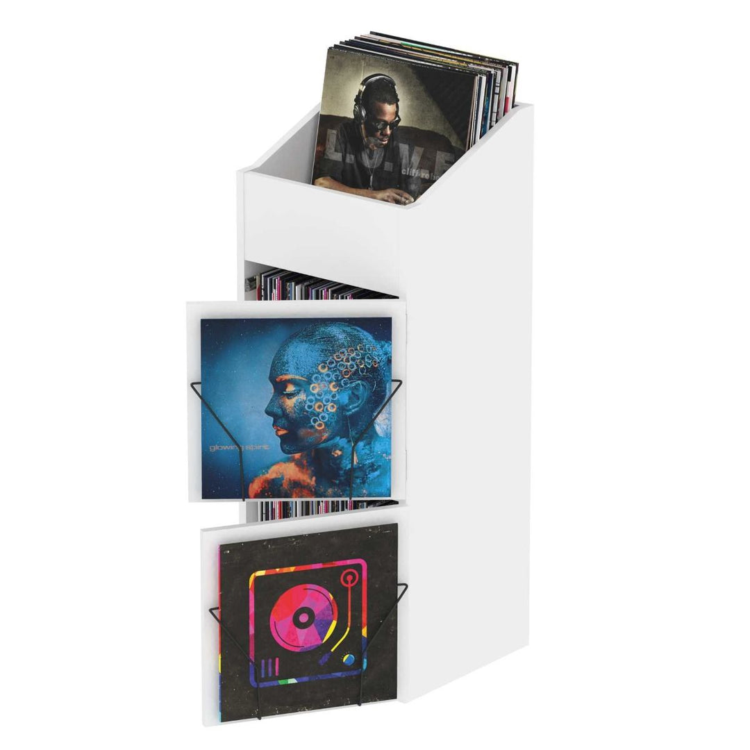Glorious Record Box Display Door - White