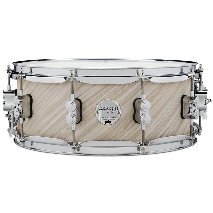 PDP Concept Maple Finish Ply 5.5x14 Snare Drum w/ Chrome Hardware - Twisted Ivory