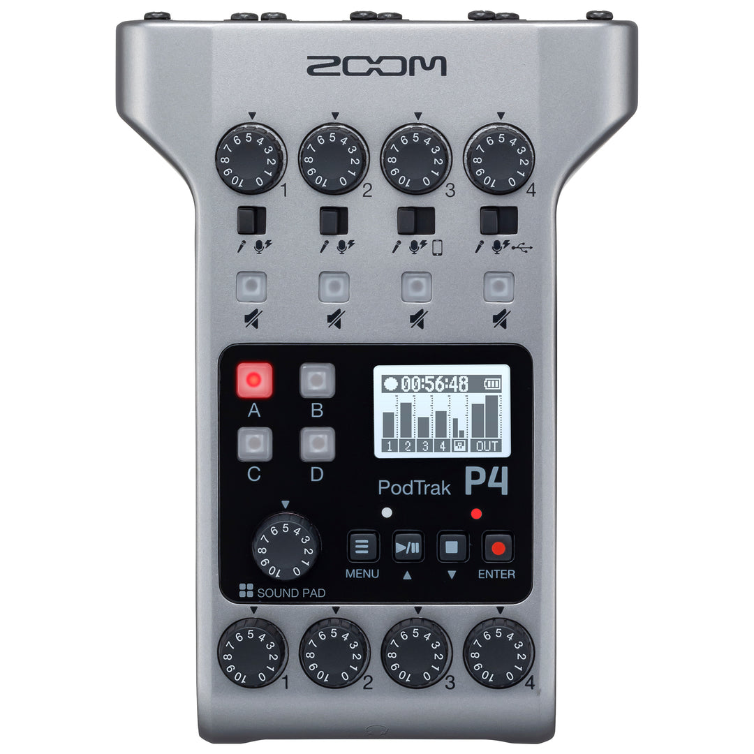 Zoom PodTrak P4 Recorder for Podcasting