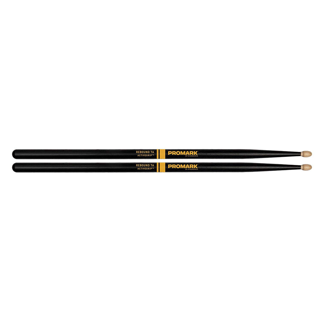 Promark R7AAG -Promark Rebound 7A  ActiveGrip Drum Sticks With Acorn Tips