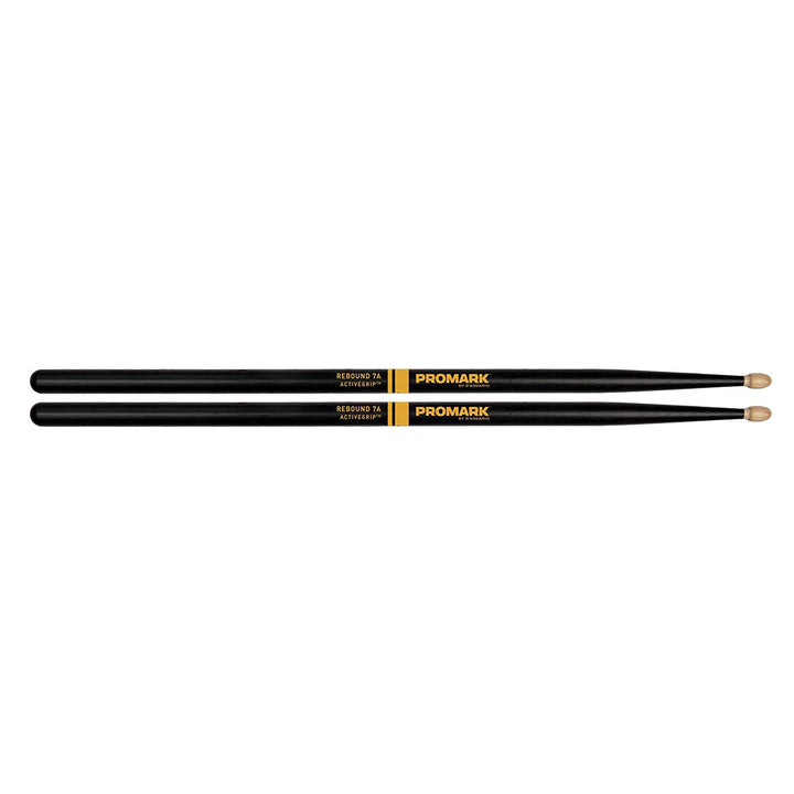 Promark R7AAG -Promark Rebound 7A  ActiveGrip Drum Sticks With Acorn Tips