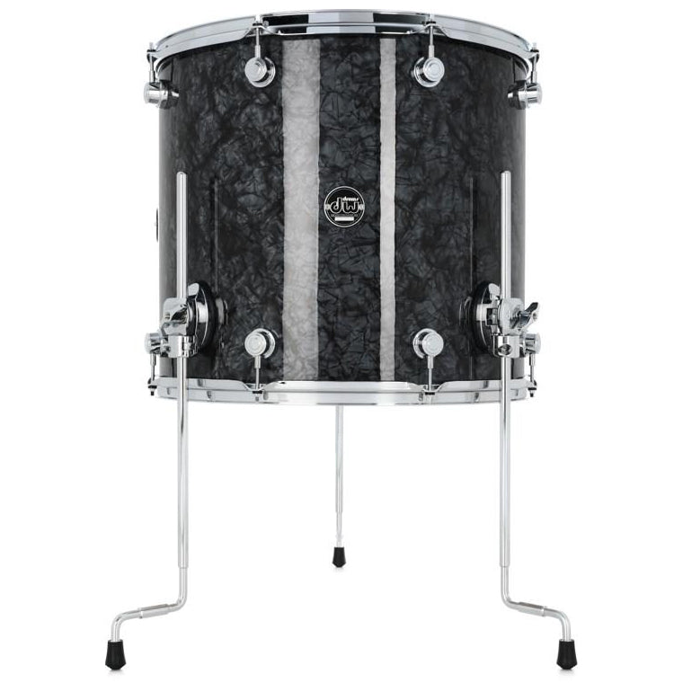 DW Performance Series Floor Tom 16x18 Finish Ply - Black Diamond