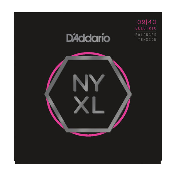 D'Addario NYXL0940BT NYXL Electric Guitar Strings Balanced Tension Super Light Set (09-40)