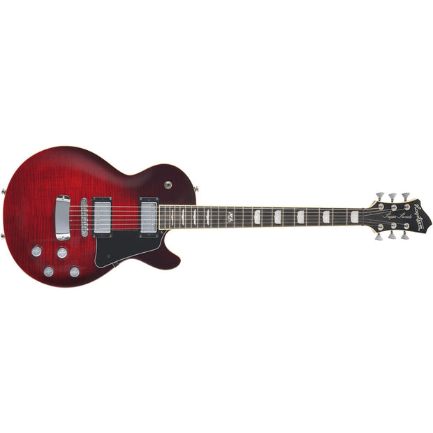 Hagstrom SuperSwede MKIII 6-String Electric Guitar (C-51 Hag Deluxe case included) - Crimson Flame