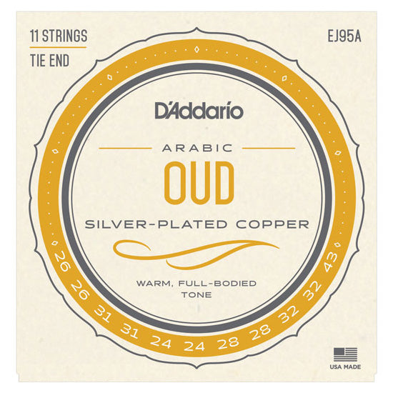 D'Addario EJ95A - SET ARABIC OUD SILVER ON NYLON