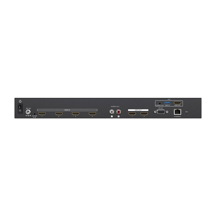 BZBGEAR - 4K/UHD 4X2 Seamless Multiviewer/Presentation Switcher/Scaler with USB Capture Card