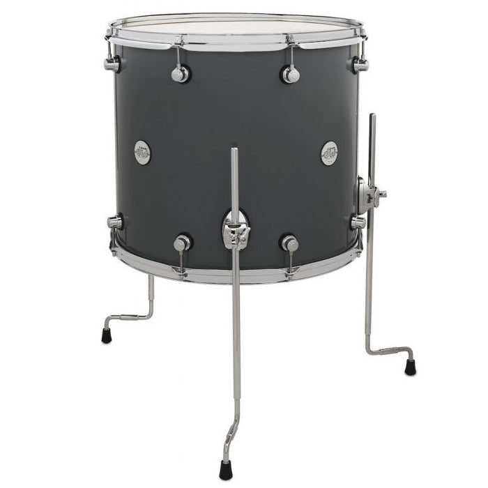 DW Design Series Floor Tom 16x18 Gloss Lacquer - Steel Grey