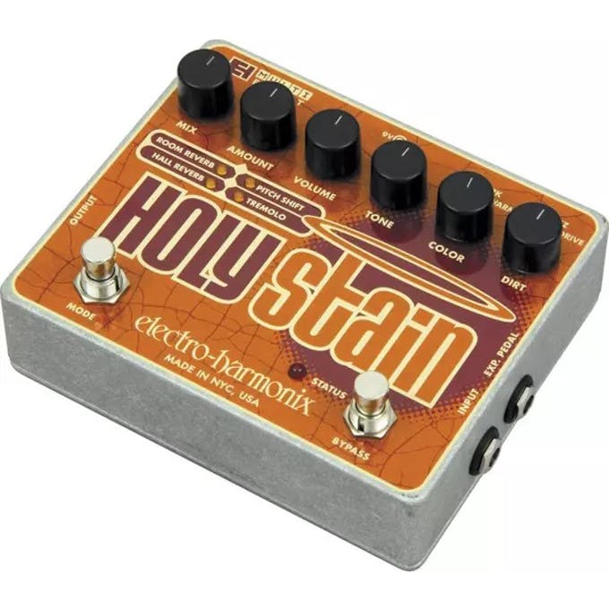 Electro-Harmonix HOLY STAIN Distortion Reverb Pitch Tremolo Multi-Effect Pedal