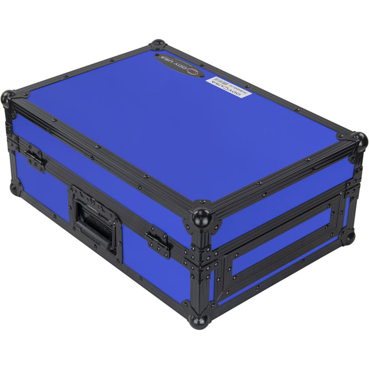 Odyssey FR12MIX Universal 12” Format Extra Deep DJ Mixer Case - Black on Blue