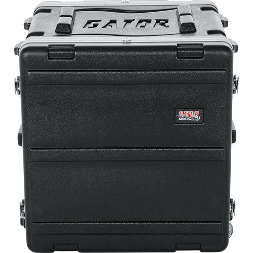 Gator GRR10L 10U Polyethylene, 19''  Roller Rack With Wheels, Pull-Out Handle