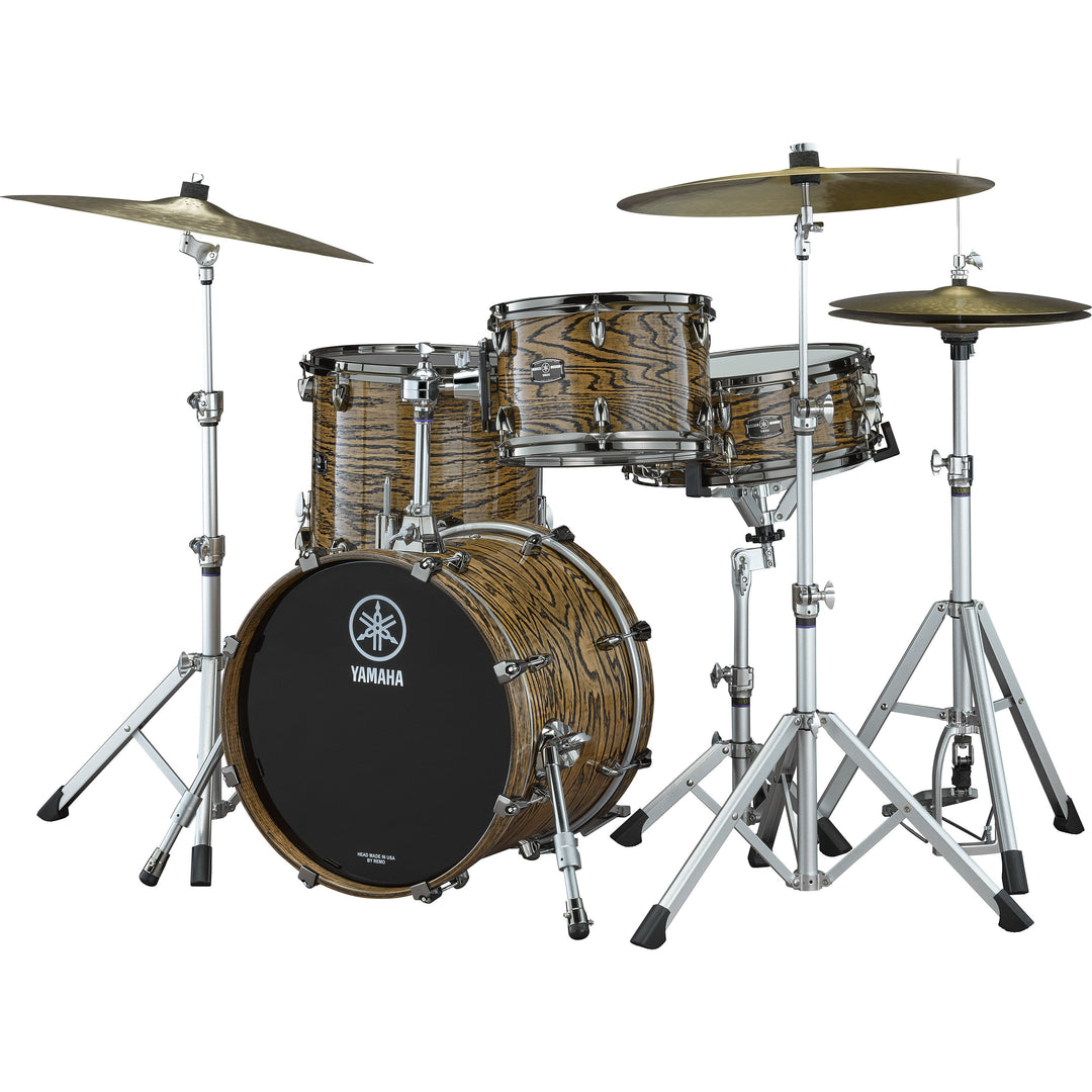 Yamaha Live Custom Hybrid Oak 4-Piece Shell Pack 20” Bass (No Snare) - Uzu Natural