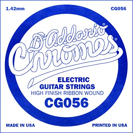 D'Addario CG056 - SINGLE CHROMES FLAT WND 056