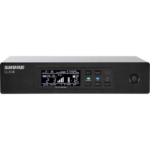 Shure QLXD4-V50 Digital Wireless Receiver (V50: 174 to 216 MHz)
