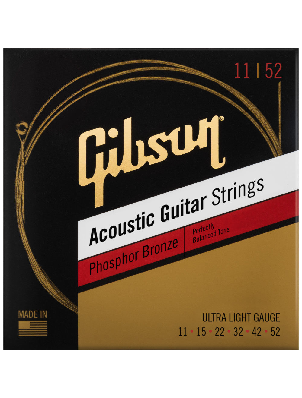 GIBSON PHOS BRONZE STRING 11-52