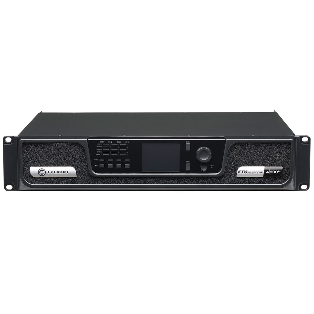 Crown CDi DriveCore 4|600BL Four-channel, 600W @ 2/4/8 ohms Power Amplifier with DSP + BLU link, 70V/100V